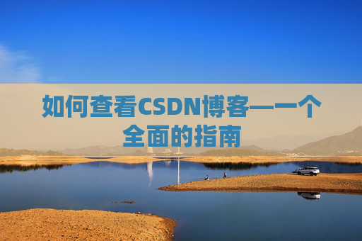 如何查看CSDN博客—一个全面的指南